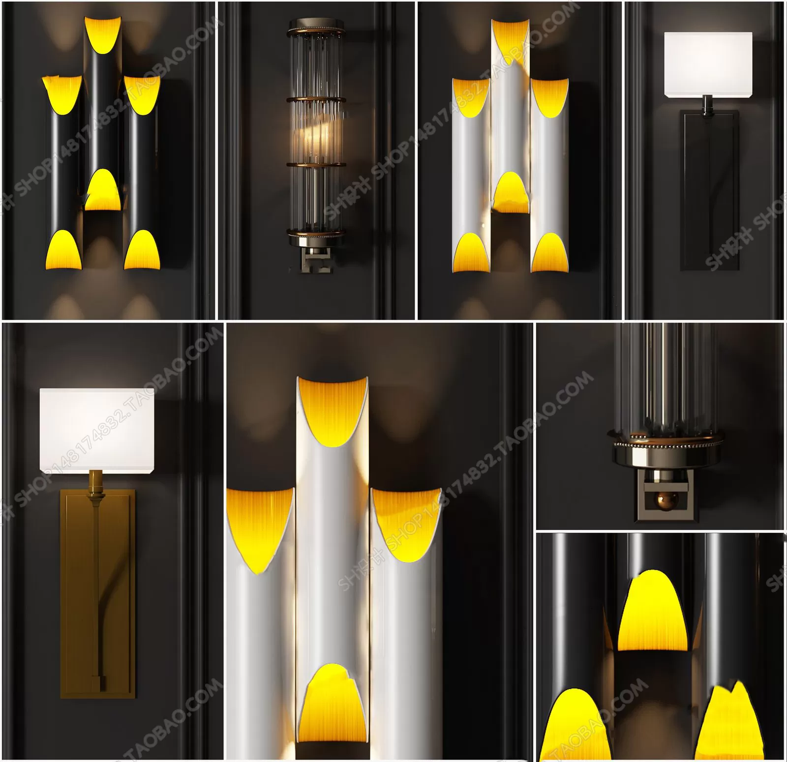 3DSKYFREE – LIGHT - WALL 3DS MAX MODELS