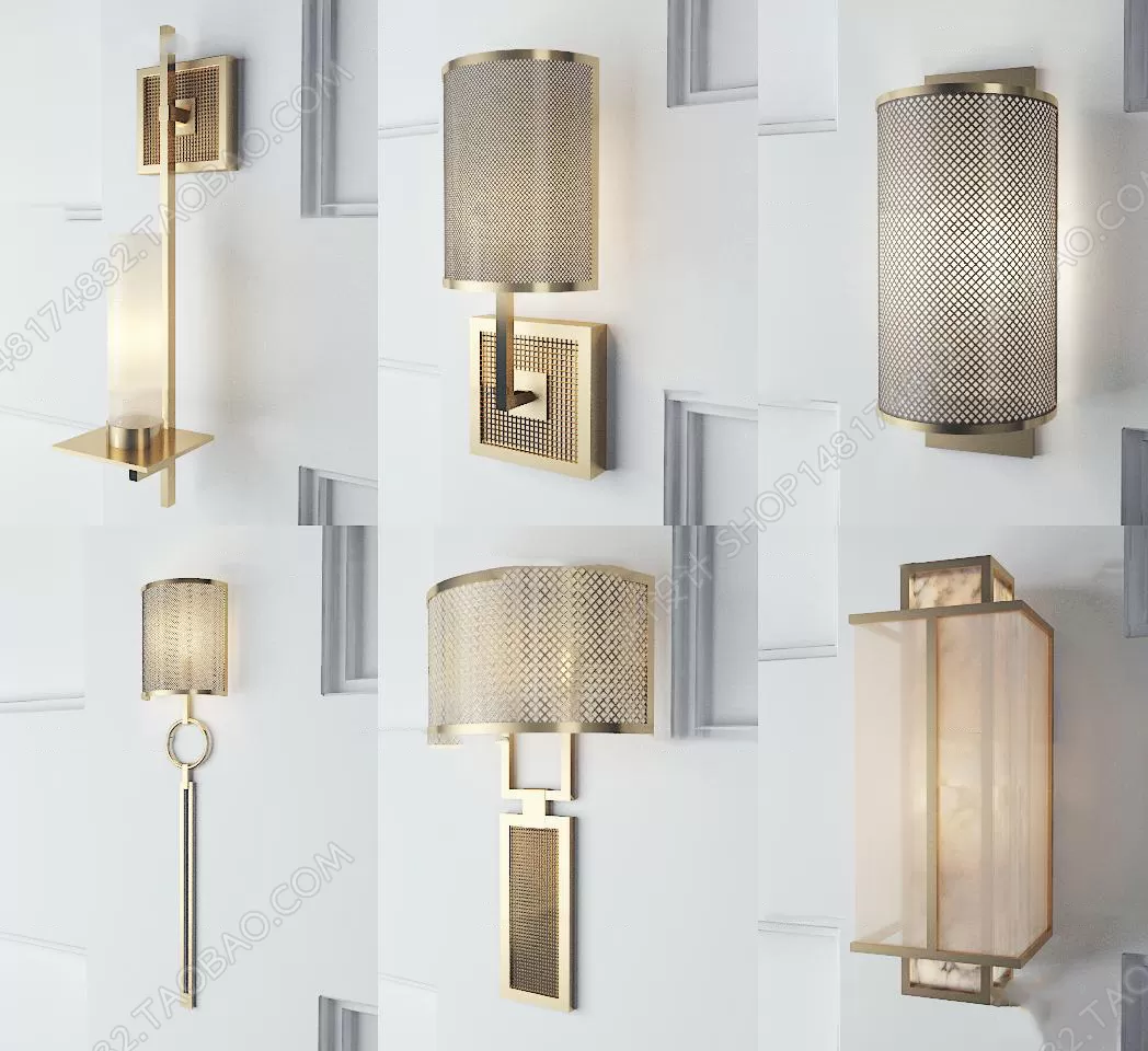 3DSKYFREE – LIGHT - WALL 3DS MAX MODELS