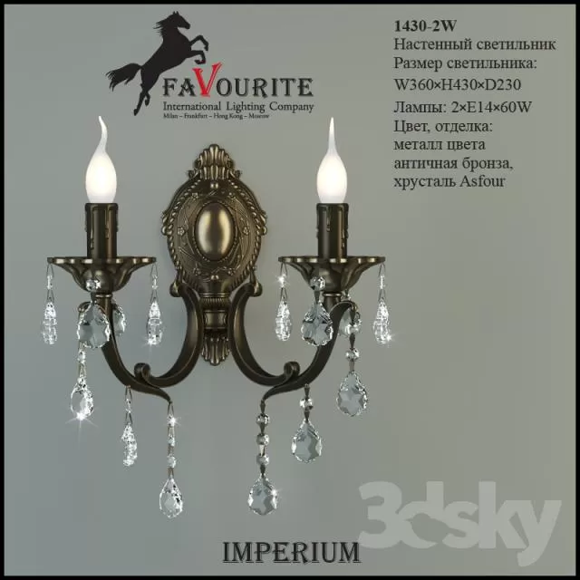 3DSKYFREE – LIGHT - WALL 3DS MAX MODELS