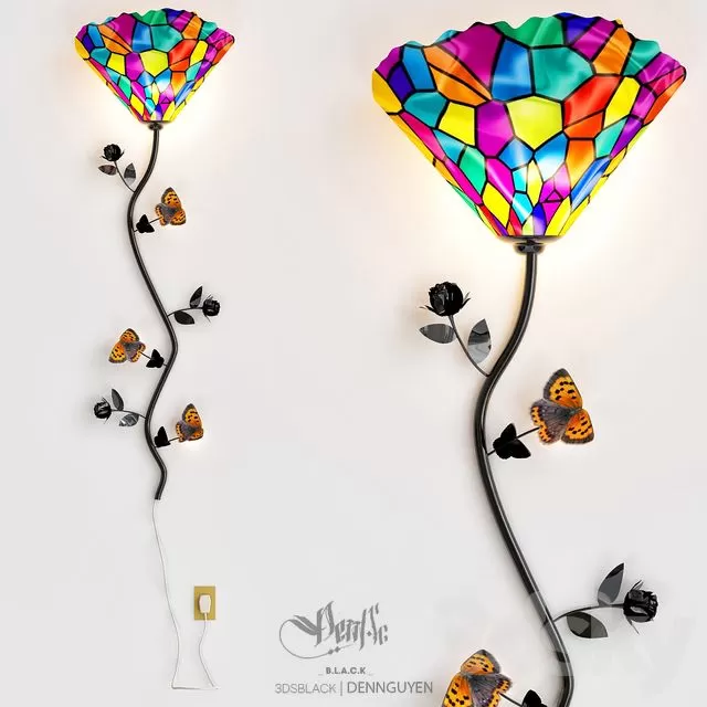 3DSKYFREE – LIGHT - WALL 3DS MAX MODELS