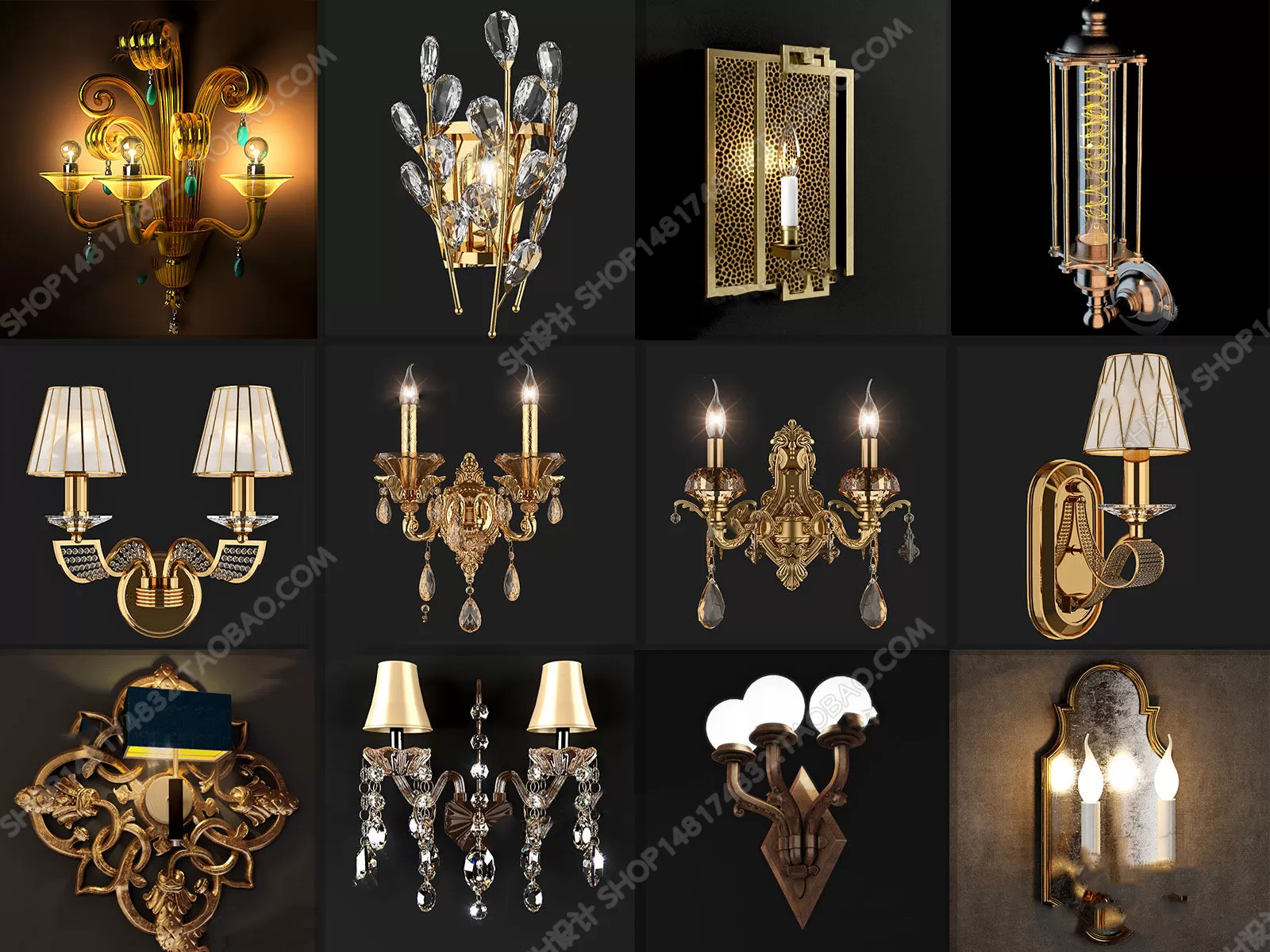 3DSKYFREE – LIGHT - WALL 3DS MAX MODELS