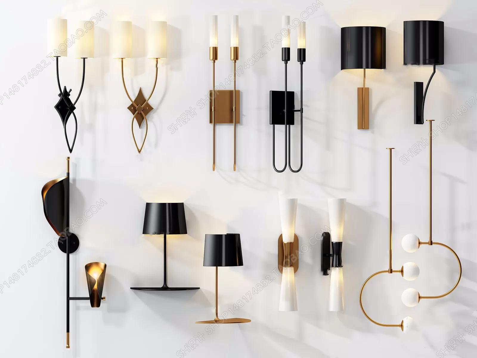 3DSKYFREE – LIGHT - WALL 3DS MAX MODELS