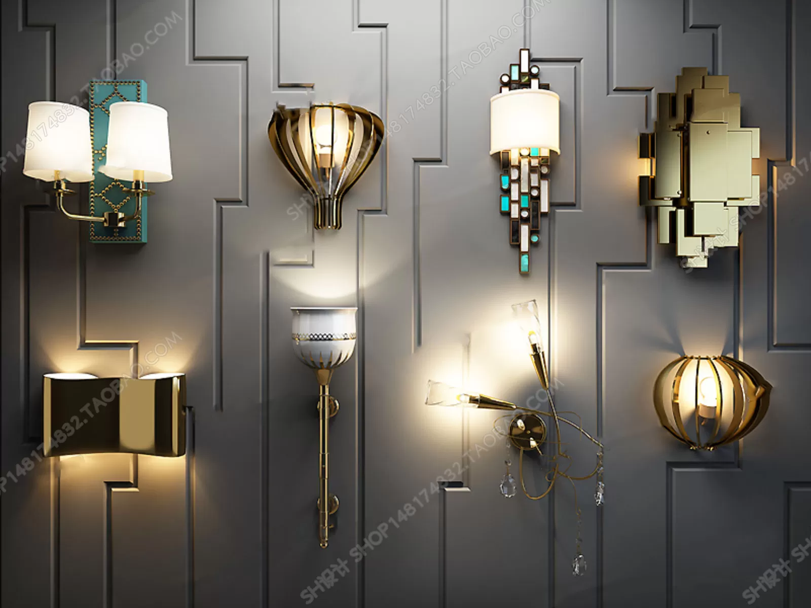 3DSKYFREE – LIGHT - WALL 3DS MAX MODELS