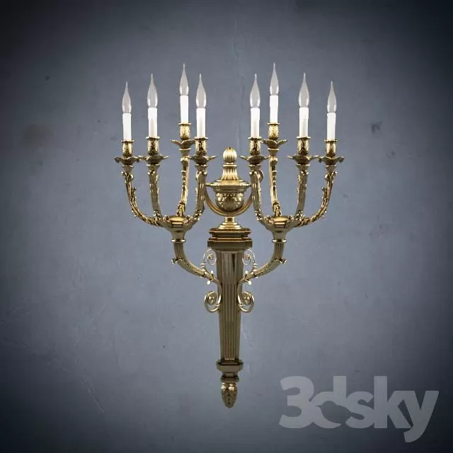 3DSKYFREE – LIGHT - WALL 3DS MAX MODELS