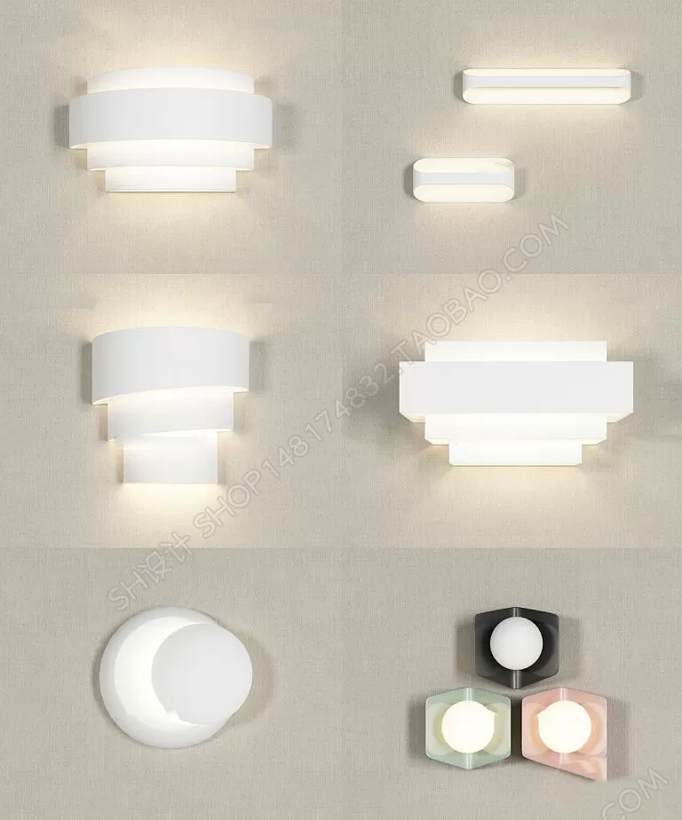 3DSKYFREE – LIGHT - WALL 3DS MAX MODELS