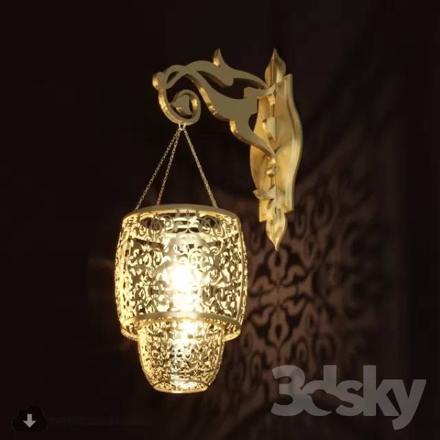 3DSKYFREE – LIGHT - WALL 3DS MAX MODELS