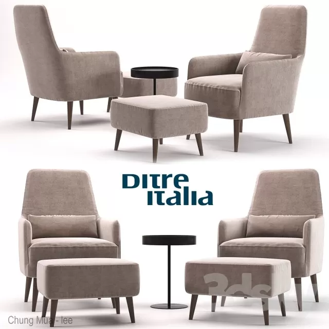 3DSKYFREE – LIVING ROOM - ARMCHAIRS 3DS MAX MODELS