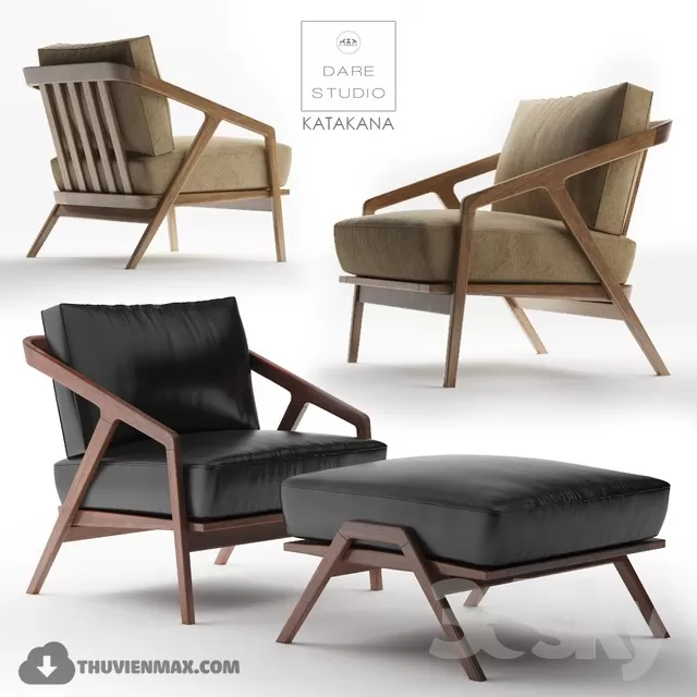 3DSKYFREE – LIVING ROOM - ARMCHAIRS 3DS MAX MODELS