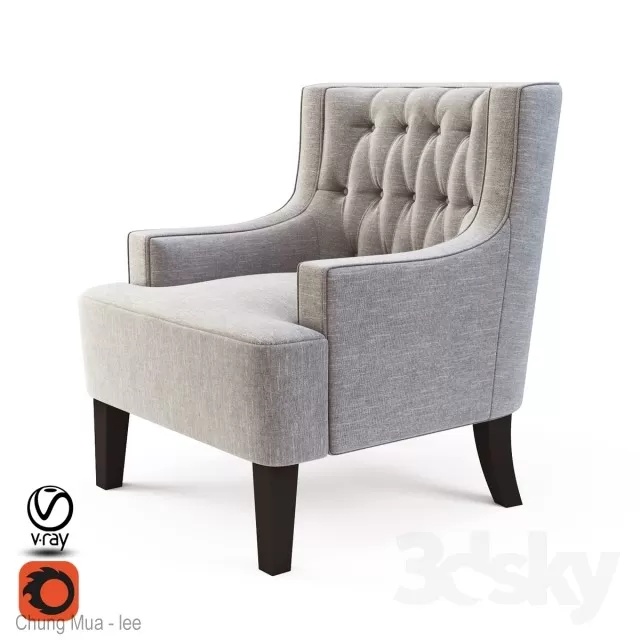 3DSKYFREE – LIVING ROOM - ARMCHAIRS 3DS MAX MODELS