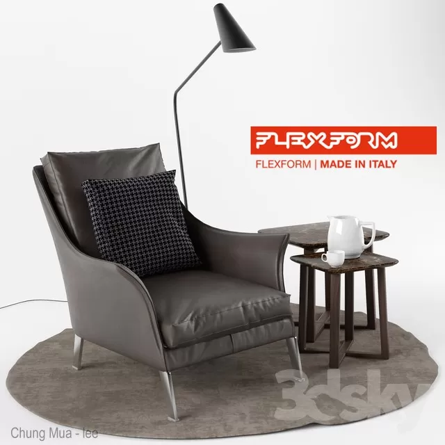 3DSKYFREE – LIVING ROOM - ARMCHAIRS 3DS MAX MODELS
