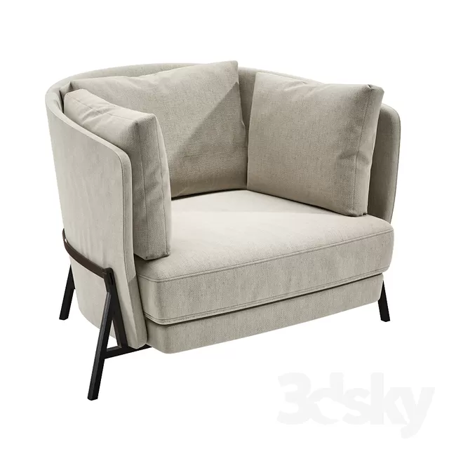 3DSKYFREE – LIVING ROOM - ARMCHAIRS 3DS MAX MODELS