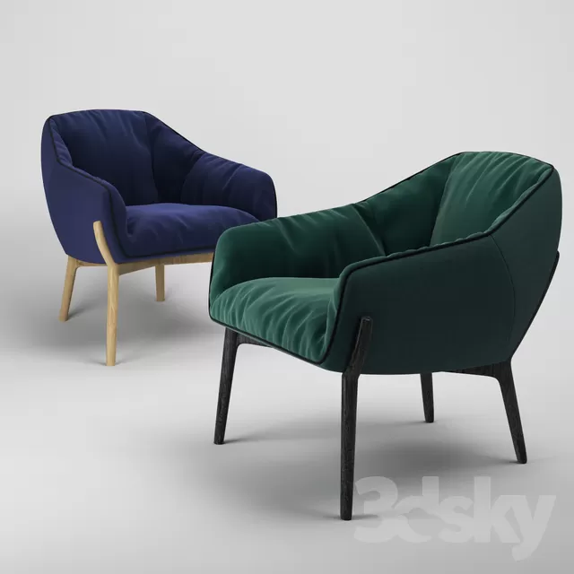 3DSKYFREE – LIVING ROOM - ARMCHAIRS 3DS MAX MODELS