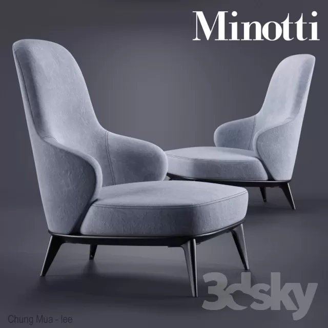LIVING ROOM - ARMCHAIRS 3D MODELS