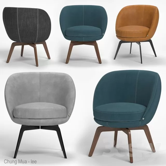 3DSKYFREE – LIVING ROOM - ARMCHAIRS 3DS MAX MODELS