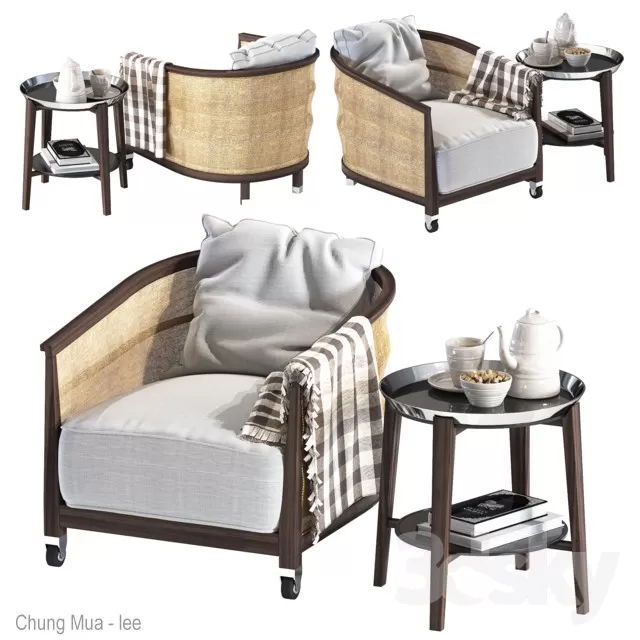 3DSKYFREE – LIVING ROOM - ARMCHAIRS 3DS MAX MODELS