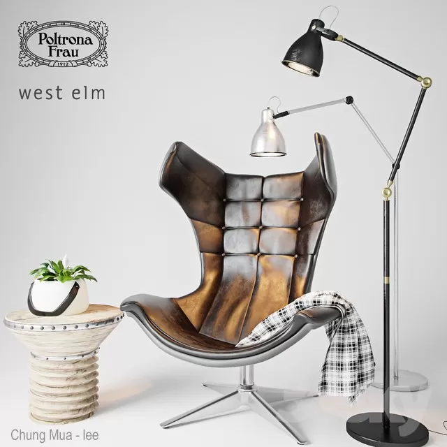 3DSKYFREE – LIVING ROOM - ARMCHAIRS 3DS MAX MODELS