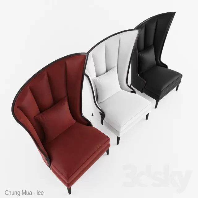 3DSKYFREE – LIVING ROOM - ARMCHAIRS 3DS MAX MODELS