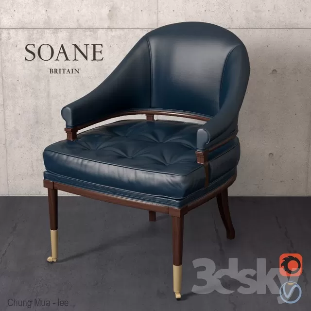 3DSKYFREE – LIVING ROOM - ARMCHAIRS 3DS MAX MODELS