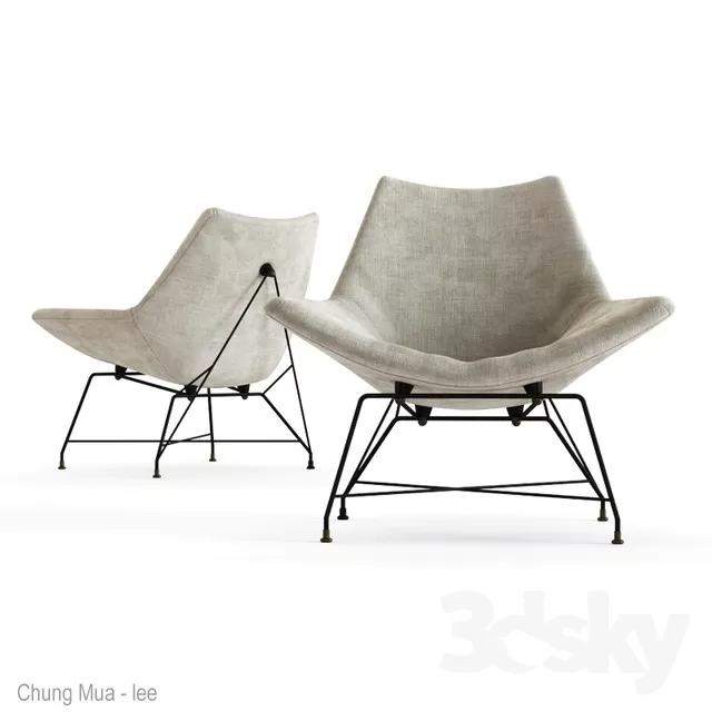 3DSKYFREE – LIVING ROOM - ARMCHAIRS 3DS MAX MODELS