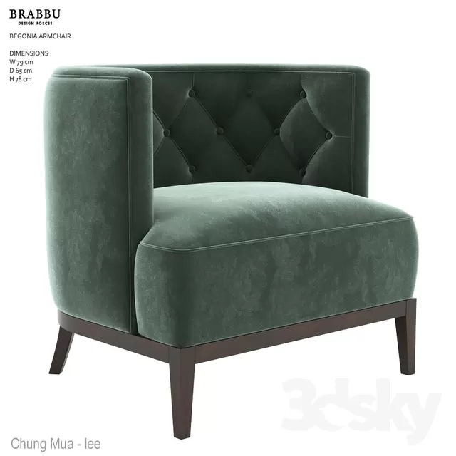 3DSKYFREE – LIVING ROOM - ARMCHAIRS 3DS MAX MODELS