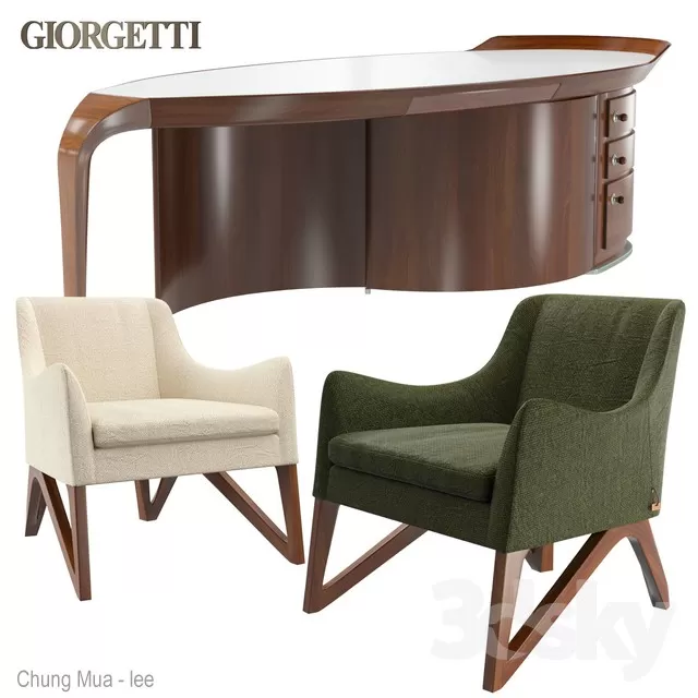 3DSKYFREE – LIVING ROOM - ARMCHAIRS 3DS MAX MODELS