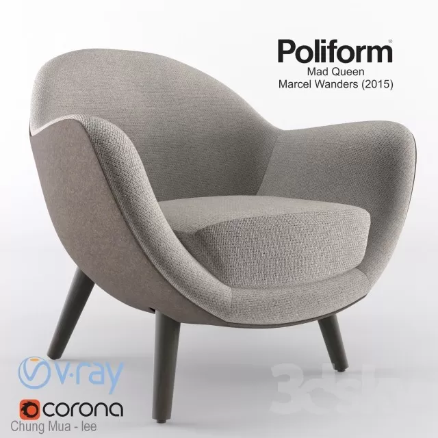 3DSKYFREE – LIVING ROOM - ARMCHAIRS 3DS MAX MODELS