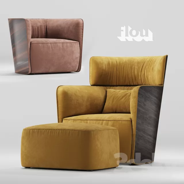3DSKYFREE – LIVING ROOM - ARMCHAIRS 3DS MAX MODELS