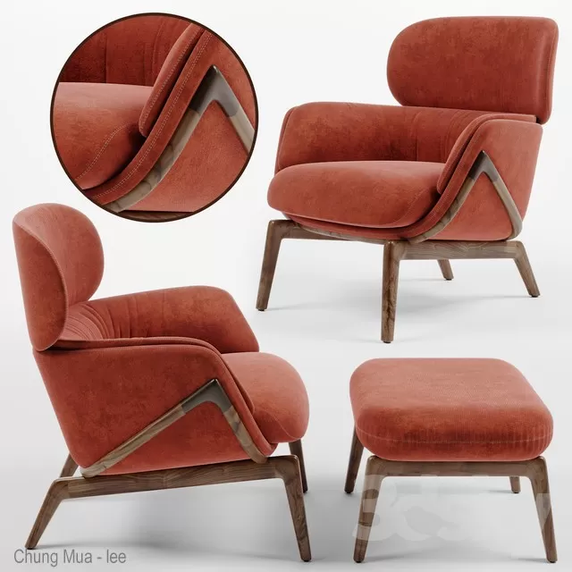 3DSKYFREE – LIVING ROOM - ARMCHAIRS 3DS MAX MODELS