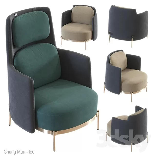 3DSKYFREE – LIVING ROOM - ARMCHAIRS 3DS MAX MODELS