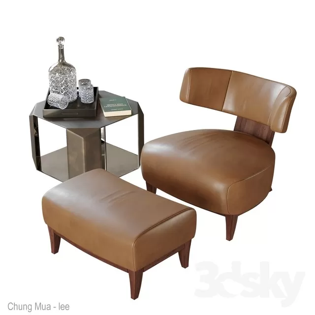 3DSKYFREE – LIVING ROOM - ARMCHAIRS 3DS MAX MODELS