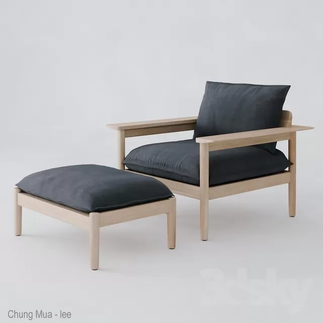 3DSKYFREE – LIVING ROOM - ARMCHAIRS 3DS MAX MODELS