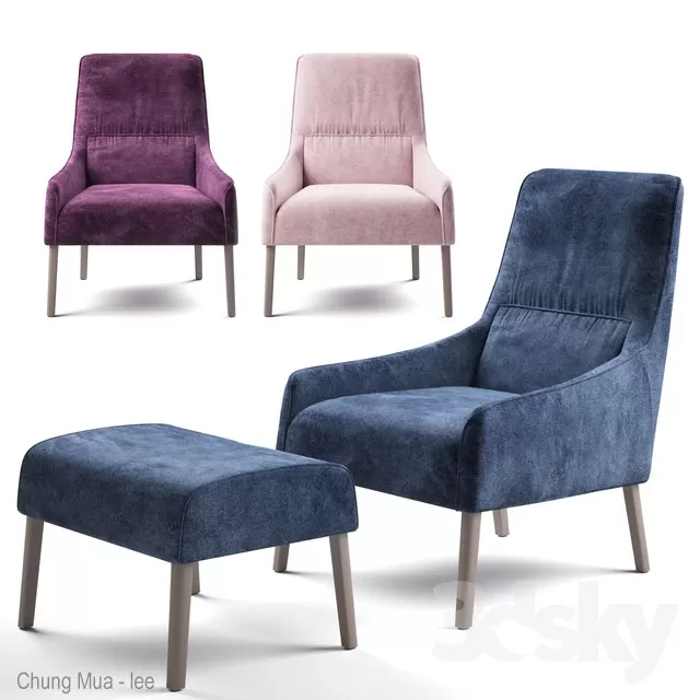 3DSKYFREE – LIVING ROOM - ARMCHAIRS 3DS MAX MODELS