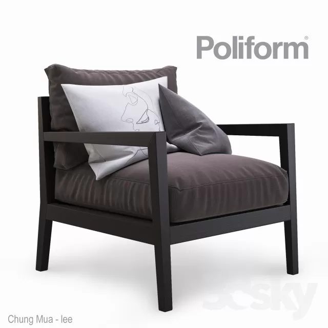 3DSKYFREE – LIVING ROOM - ARMCHAIRS 3DS MAX MODELS