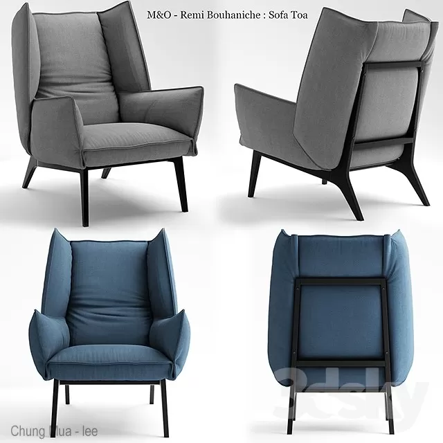 3DSKYFREE – LIVING ROOM - ARMCHAIRS 3DS MAX MODELS