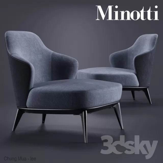 3DSKYFREE – LIVING ROOM - ARMCHAIRS 3DS MAX MODELS