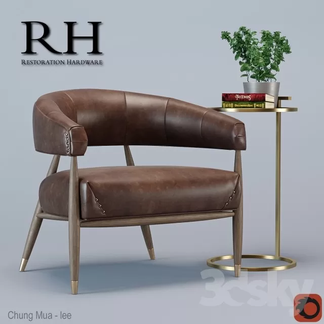 3DSKYFREE – LIVING ROOM - ARMCHAIRS 3DS MAX MODELS