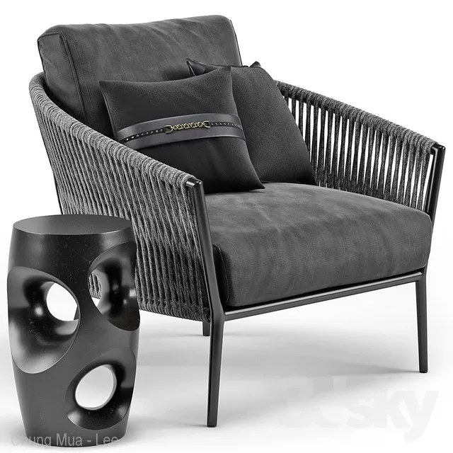 3DSKYFREE – LIVING ROOM - ARMCHAIRS 3DS MAX MODELS