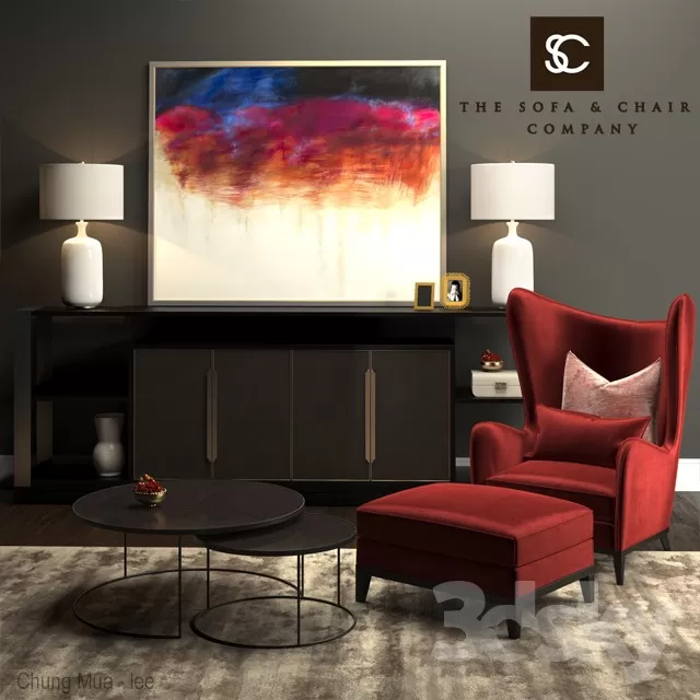 3DSKYFREE – LIVING ROOM - ARMCHAIRS 3DS MAX MODELS