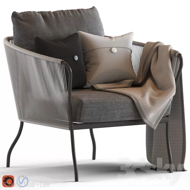 3DSKYFREE – LIVING ROOM - ARMCHAIRS 3DS MAX MODELS