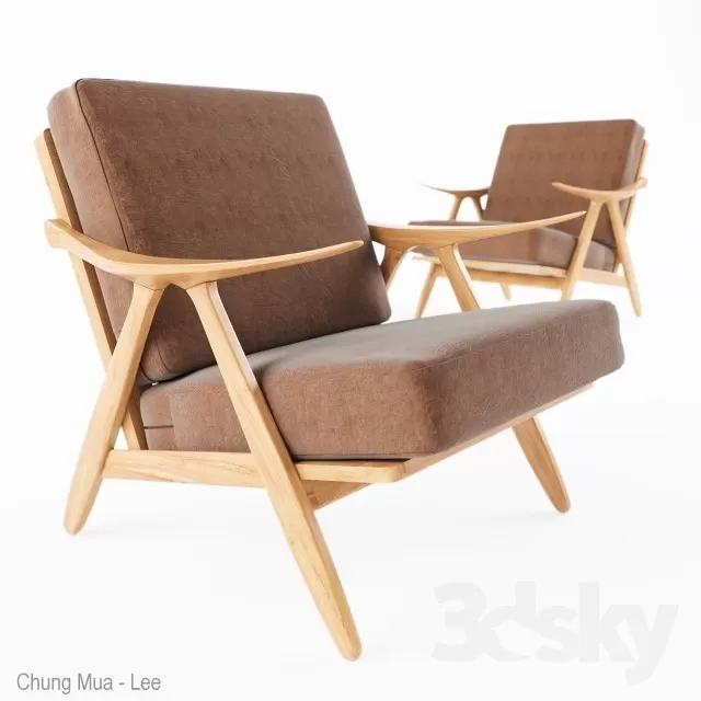 3DSKYFREE – LIVING ROOM - ARMCHAIRS 3DS MAX MODELS