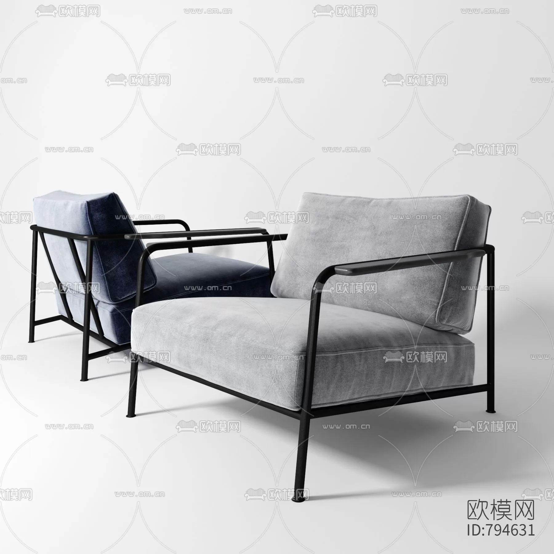 3DSKYFREE – LIVING ROOM - ARMCHAIRS 3DS MAX MODELS