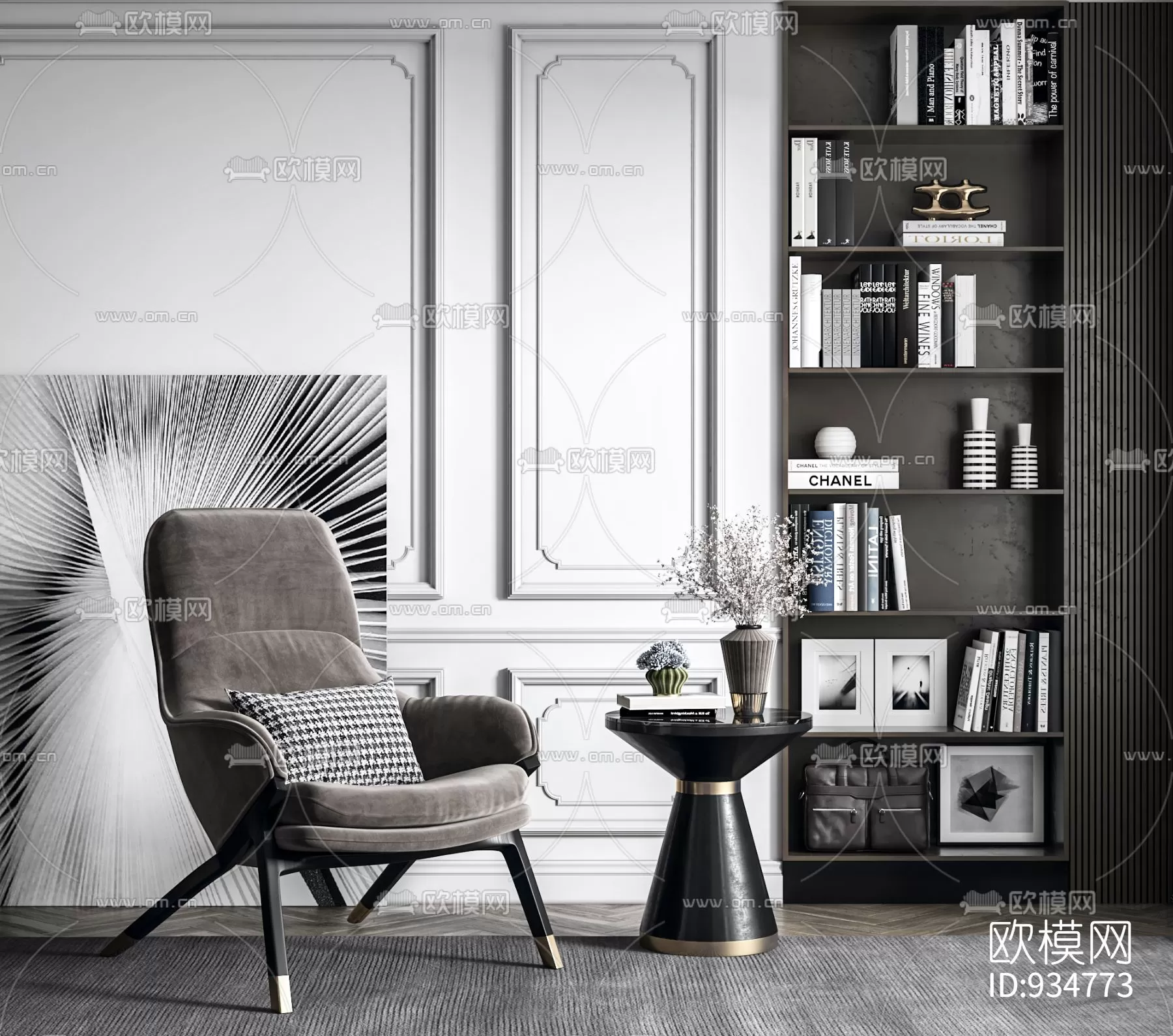 3DSKYFREE – LIVINGROOM - CHAIR 3DS MAX MODELS