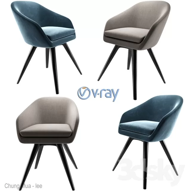 3DSKYFREE – LIVINGROOM - CHAIR 3DS MAX MODELS