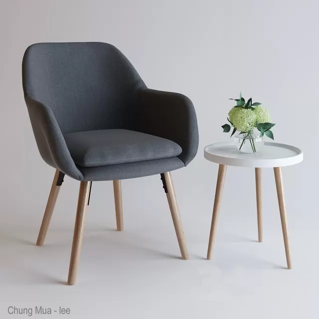 3DSKYFREE – LIVINGROOM - CHAIR 3DS MAX MODELS