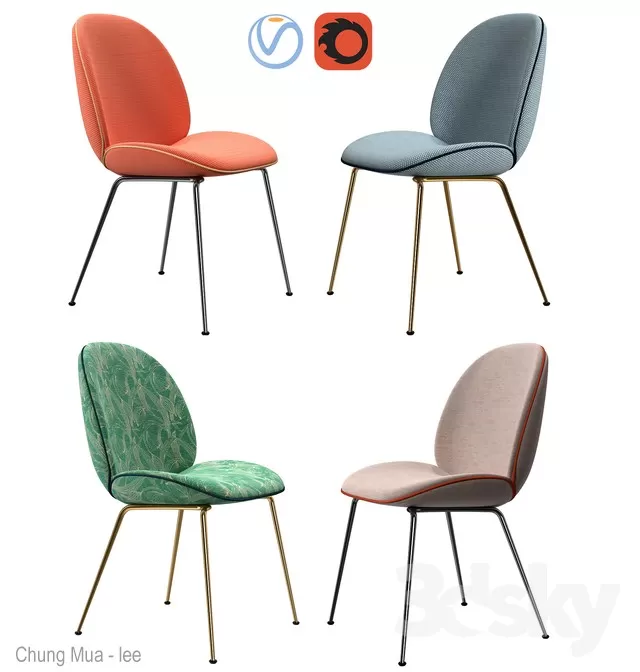 3DSKYFREE – LIVINGROOM - CHAIR 3DS MAX MODELS