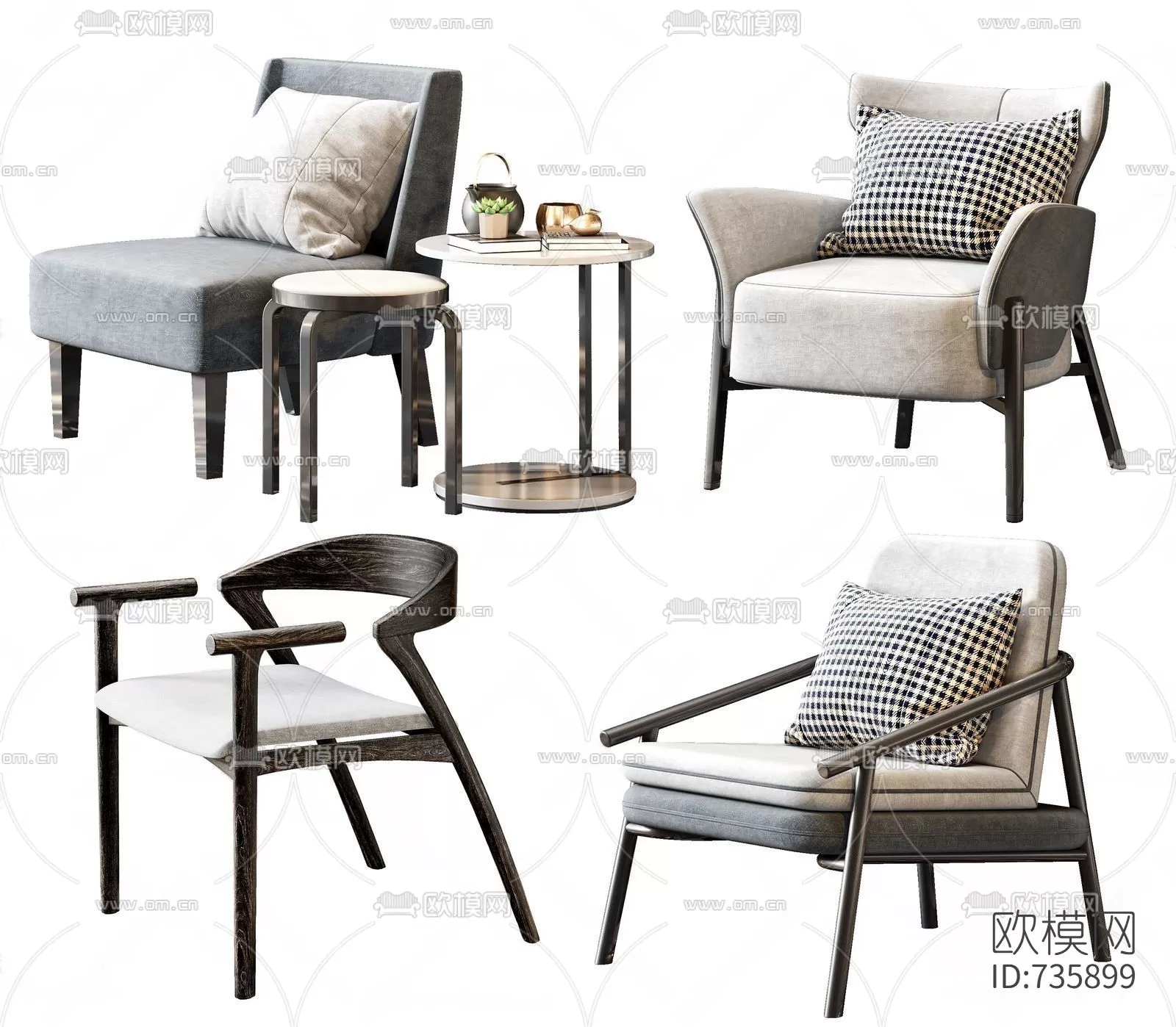 3DSKYFREE – LIVINGROOM - CHAIR 3DS MAX MODELS