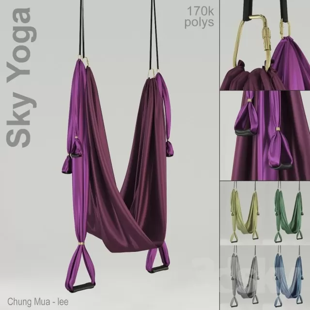 3DSKYFREE – LIVINGROOM - CHAIR - HAMMOCK 3DS MAX MODELS