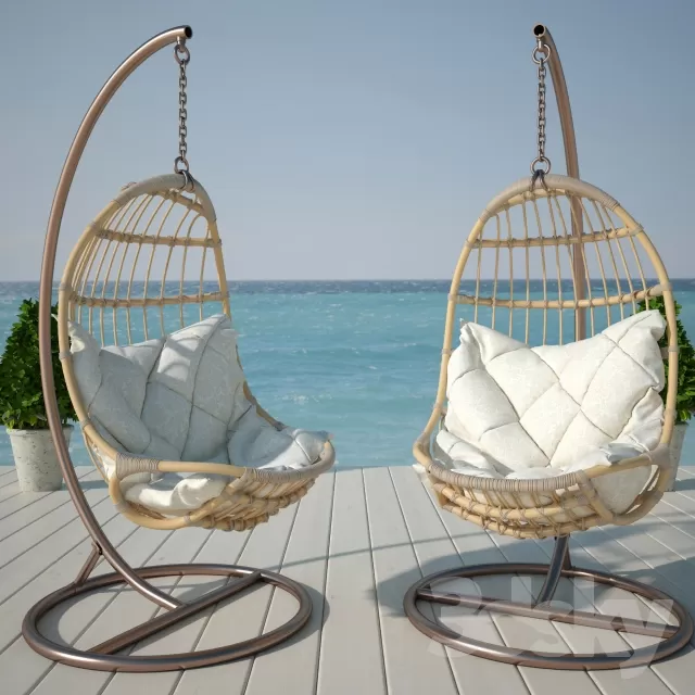 3DSKYFREE – LIVINGROOM - CHAIR - HAMMOCK 3DS MAX MODELS