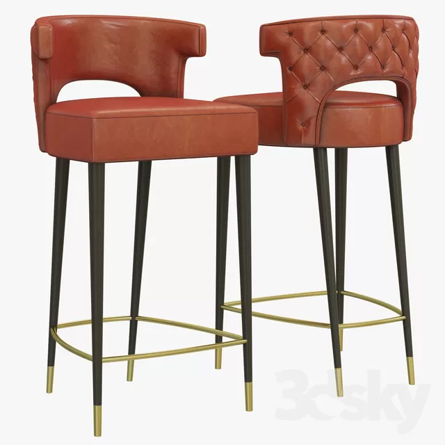 3DSKYFREE – LIVINGROOM - CHAIR - STOOL 3DS MAX MODELS