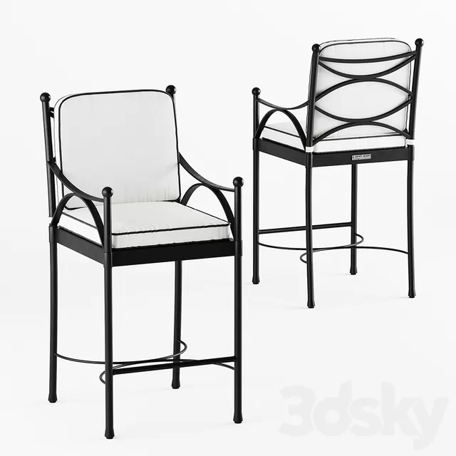 3DSKYFREE – LIVINGROOM - CHAIR - STOOL 3DS MAX MODELS
